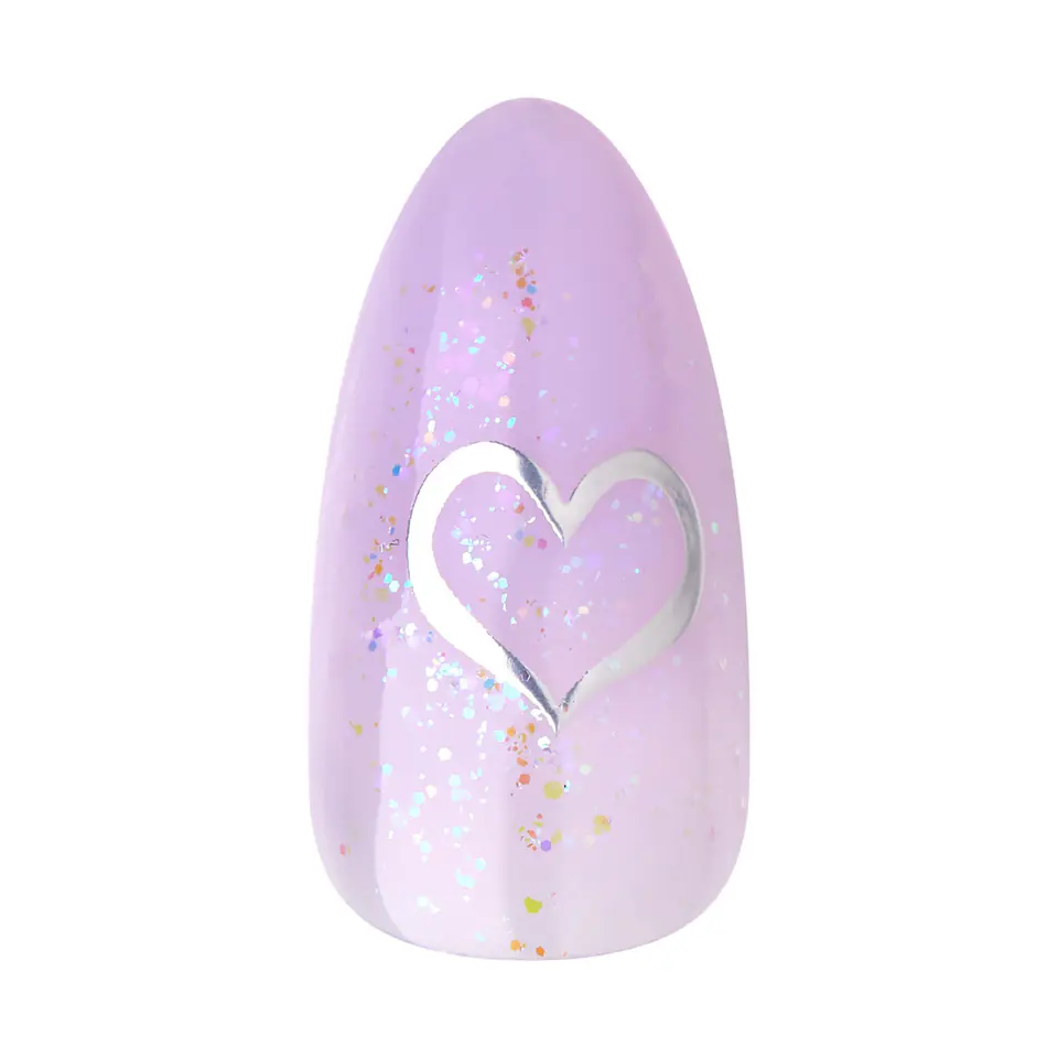 ⁨KISS Sztuczne paznokcie na klej Gel Fantasy Jelly, One Day Jelly, Purple, Medium Almond⁩ w sklepie Wasserman.eu