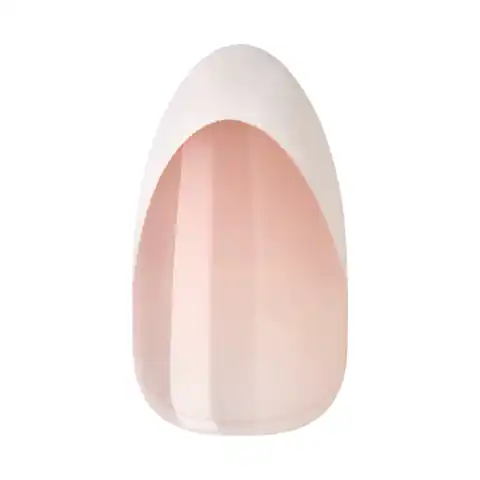 ⁨KISS Sztuczne paznokcie samoprzylepne Modern French, No Glue Needed, White Tips, Medium Almond⁩ w sklepie Wasserman.eu