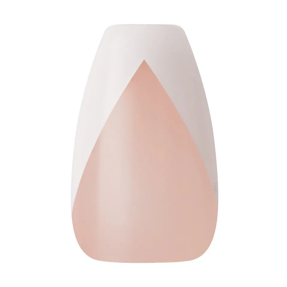 ⁨KISS Sztuczne paznokcie na klej Classy Nails, Silk Dress, White, Medium Coffin⁩ w sklepie Wasserman.eu