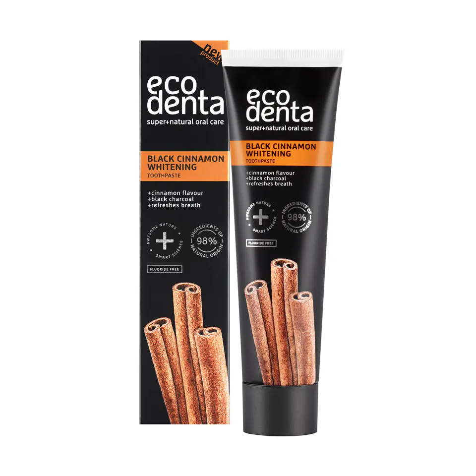 ECODENTA Black Cinnamon Pasta do zębów wybielająca 100 ml w sklepie Wasserman.eu