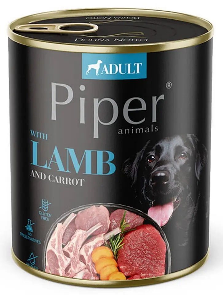 ⁨Piper Pies Jagnięcina, marchew puszka 800g⁩ w sklepie Wasserman.eu