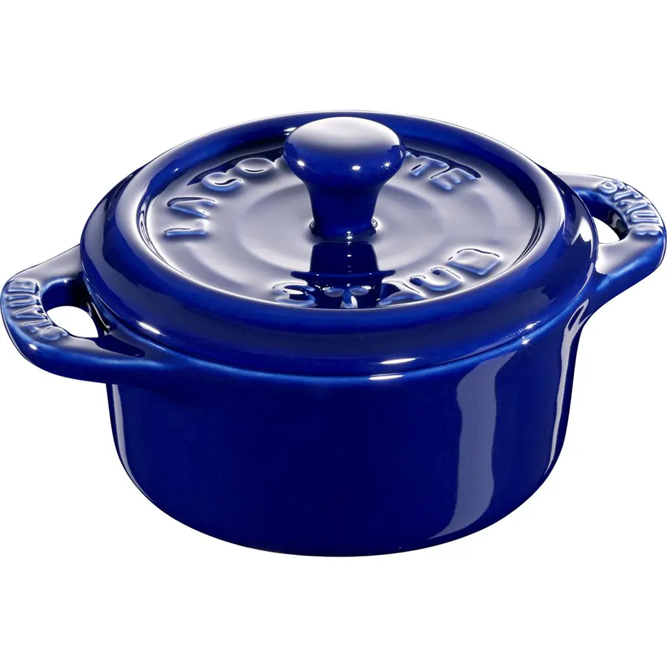 ⁨Staub Mini Cocotte Round - 200 ml, Blue⁩ at Wasserman.eu