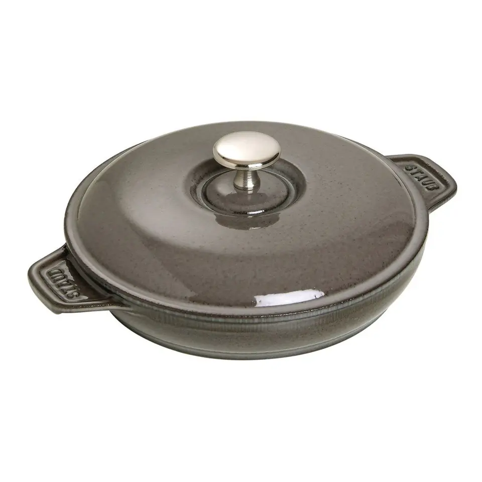 Round casserole dish with lid Staub - Graphite at Wasserman.eu