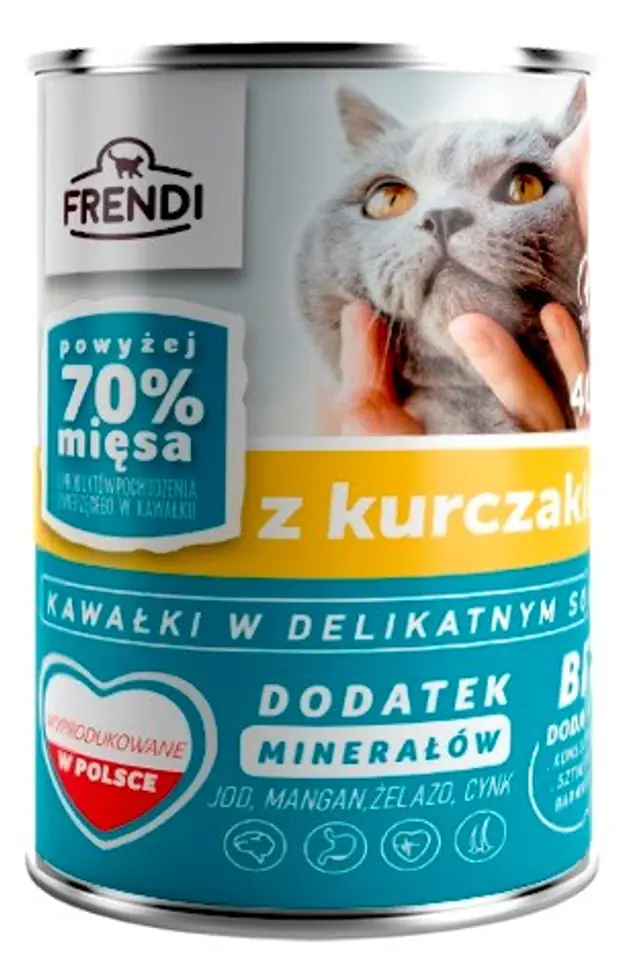 ⁨Frendi puszka dla kota z kurczakiem w sosie 400 g⁩ w sklepie Wasserman.eu