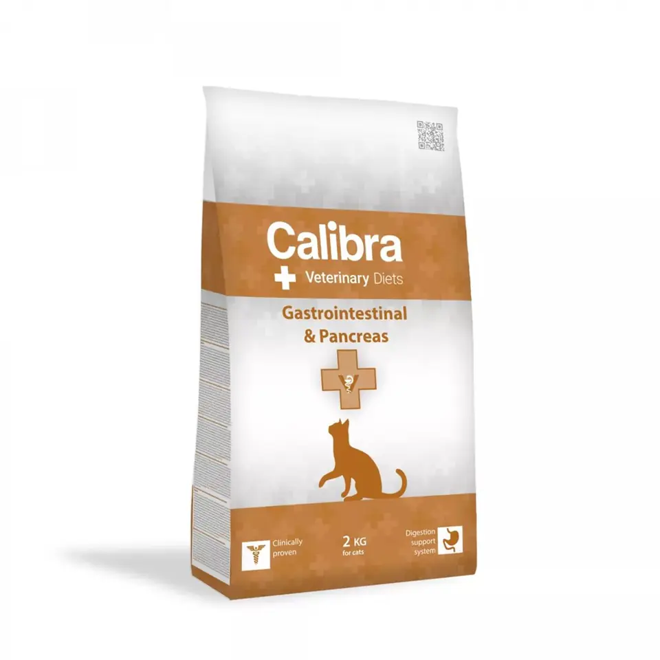 ⁨CALIBRA Veterinary Diets Cat Gastrointestinal & Pancreas - dry cat food - 2kg⁩ at Wasserman.eu