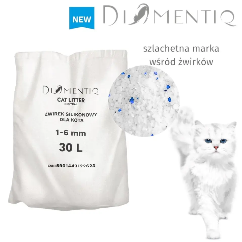 ⁨DIAMENTIQ Neutral - Cat litter - 30 l⁩ at Wasserman.eu