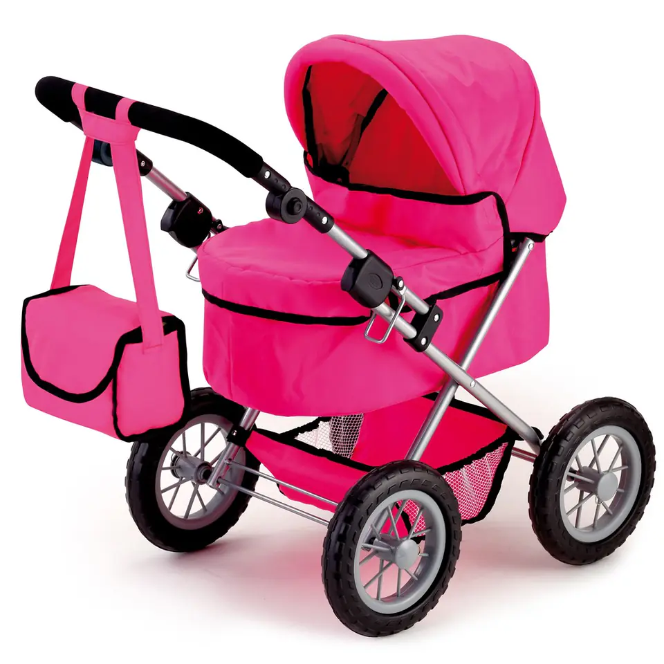 ⁨Doll pram BAYER Design Trendy 13029AA deep Pink⁩ at Wasserman.eu