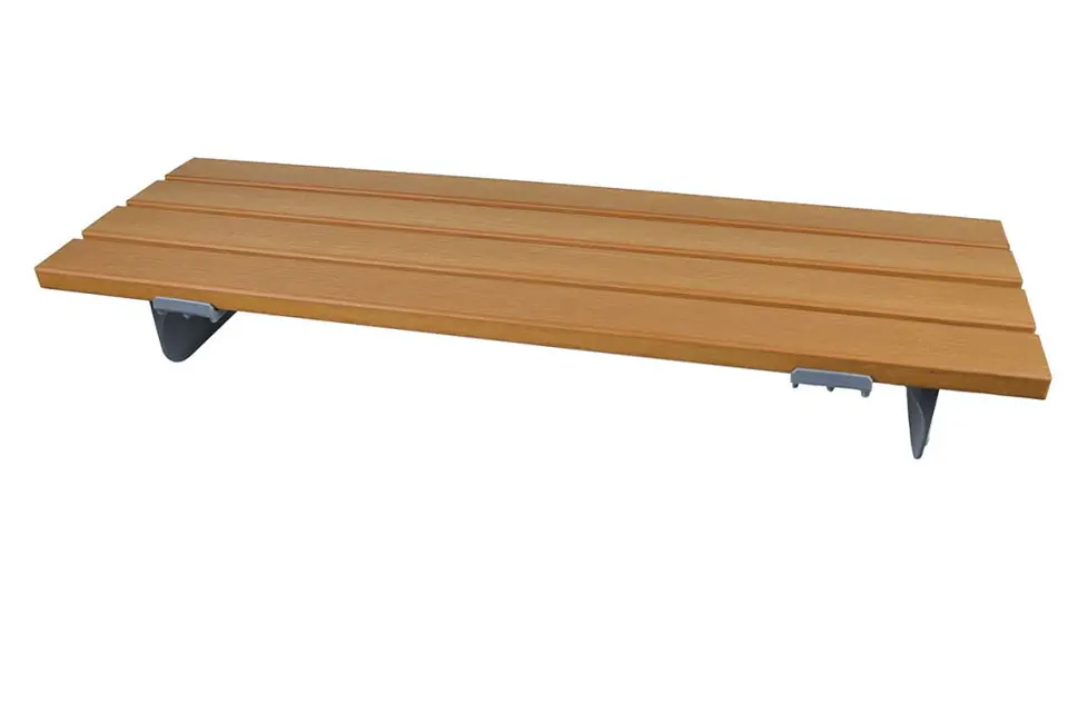 Bath seat with wooden slats at Wasserman.eu