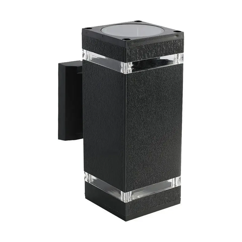 ⁨Kinkiet ogrodowy V-TAC VT-968 2xE27 IP44 (SKU 93574) Czarny⁩ w sklepie Wasserman.eu