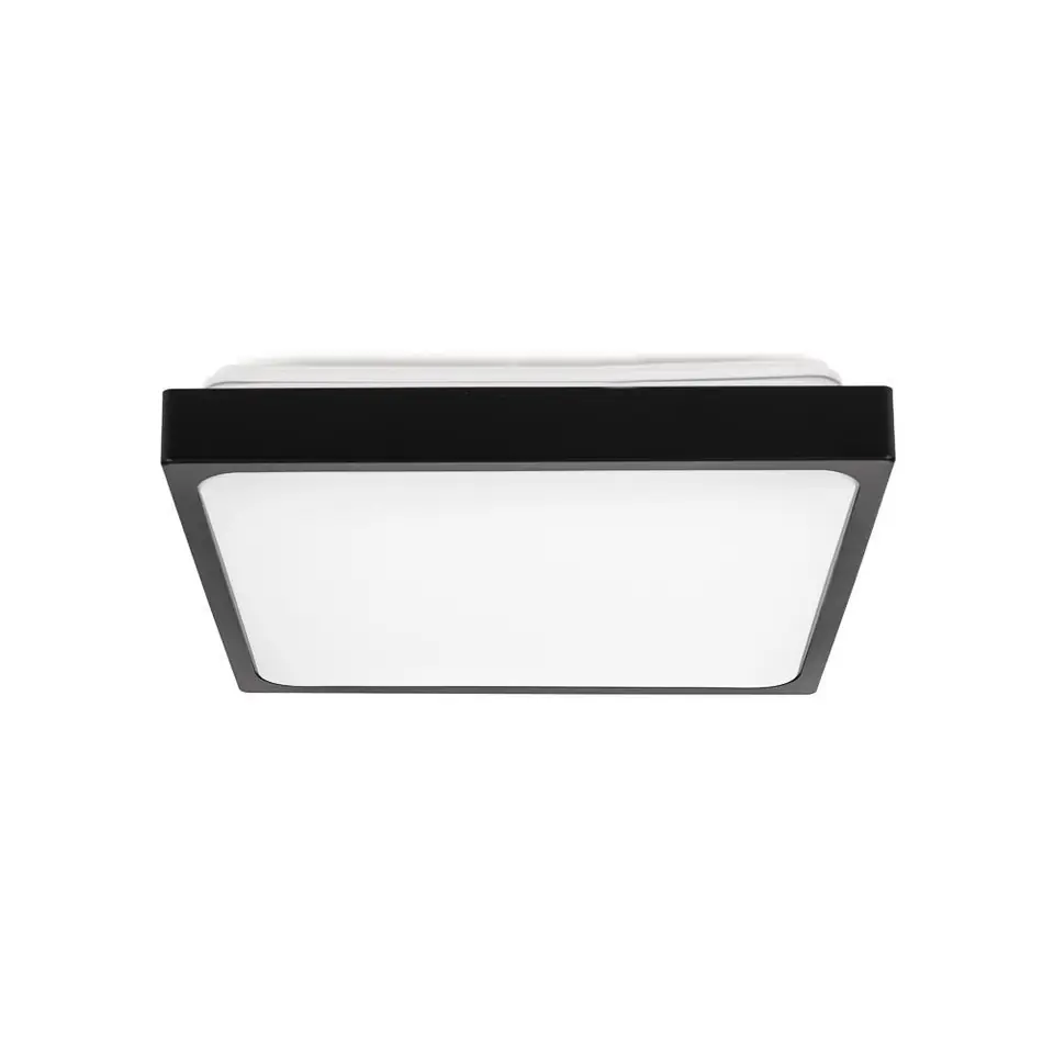 ⁨Plafond V-TAC VT-8630B-SQ 30W LED IP44 42x42cm 4000K 3000lm (SKU 7649) Black⁩ at Wasserman.eu