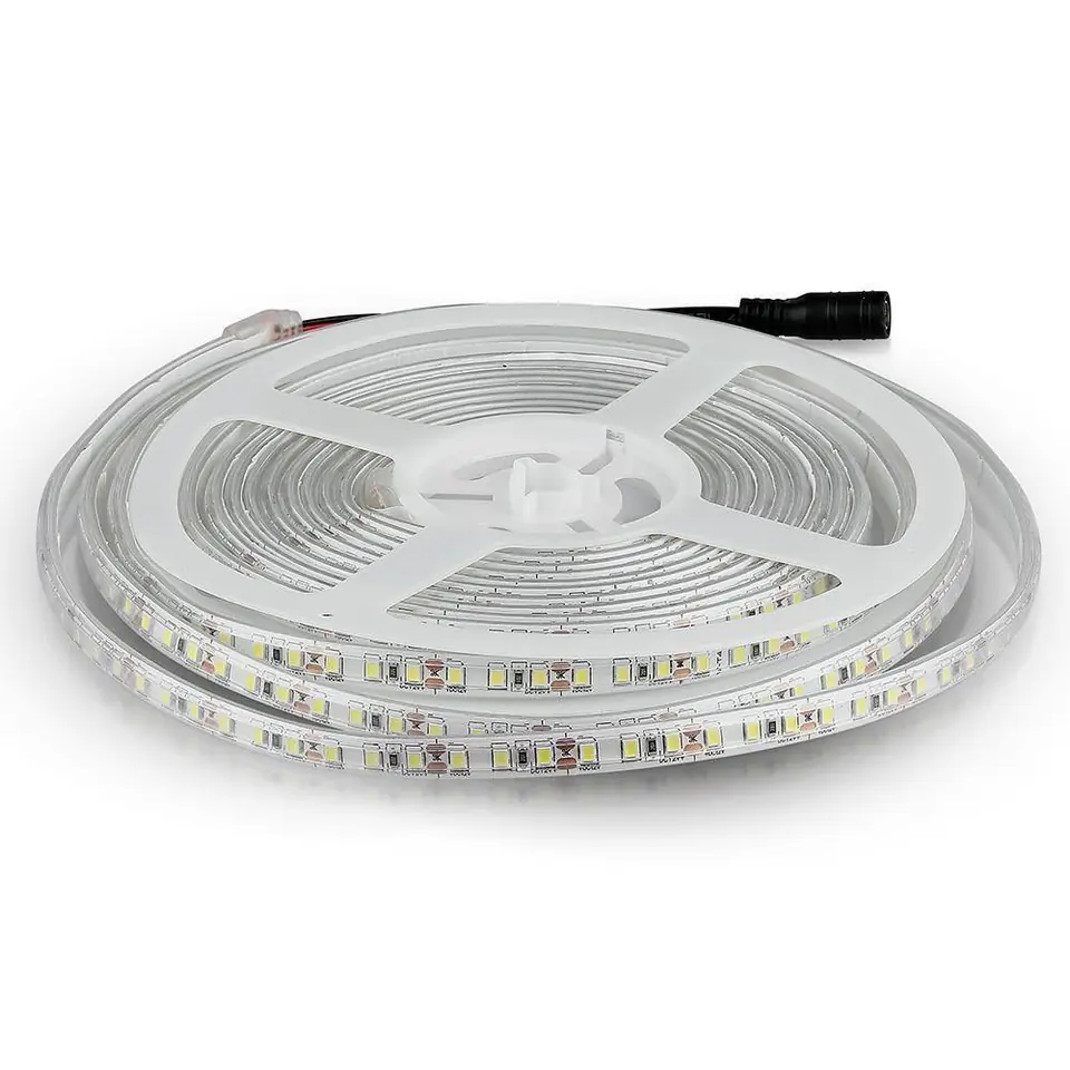 ⁨LED strip V-TAC VT-2835-7.5 1200LED SMD2835 24V IP65 2xPCB 7,5W/m 120LED/m 4000K 750lm (SKU 212626)⁩ at Wasserman.eu