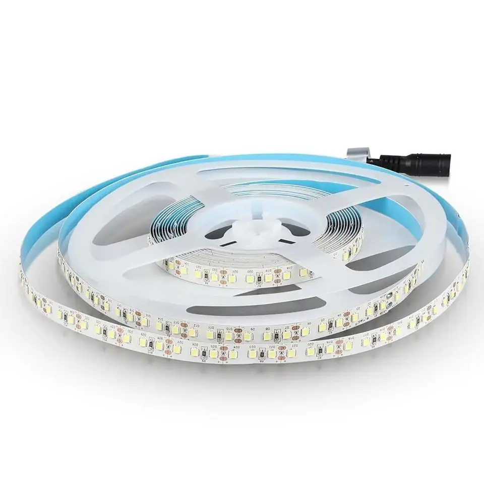 ⁨LED strip V-TAC VT-5-120 600LED SAMSUNG CHIP 2835 12V IP20 12W/m 4000K 1320lm (SKU 21324)⁩ at Wasserman.eu
