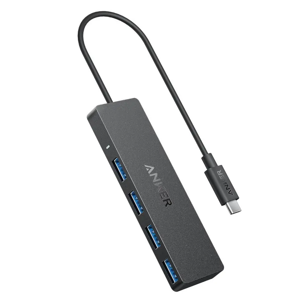 ⁨Hub Anker USB-C  4 w 1  5Gbps czarny⁩ w sklepie Wasserman.eu