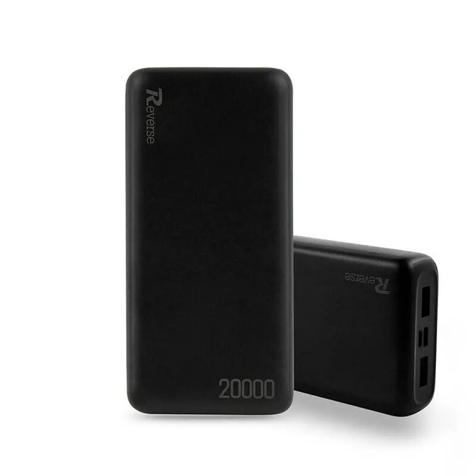 ⁨Powerbank 20000mAh Reverse PBR-183 czarny⁩ w sklepie Wasserman.eu