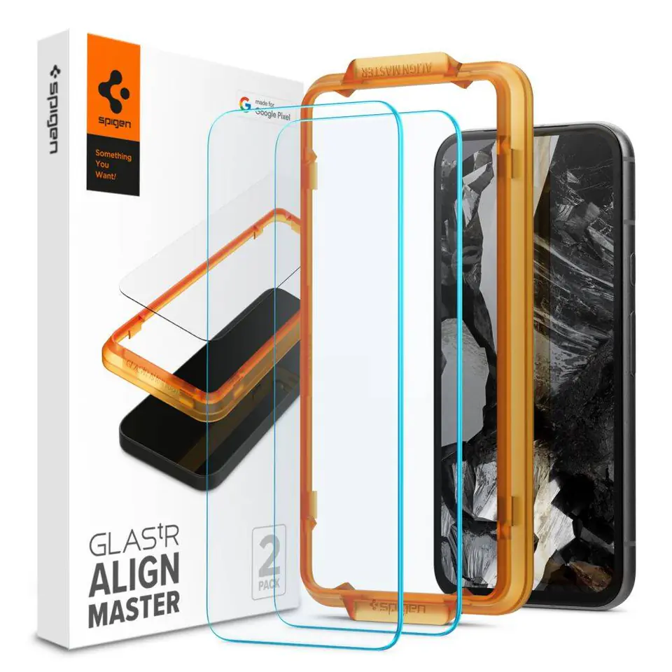 ⁨Szkło Hartowane GOOGLE PIXEL 8A Spigen ALM Glas.tr 2-pack Clear⁩ w sklepie Wasserman.eu