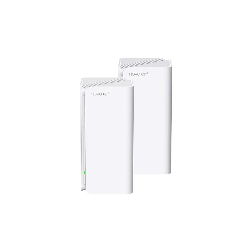 ⁨Tenda MX21 Pro(2-pack) Tri-band (2.4 GHz / 5 GHz / 6 GHz) Wi-Fi 6 (802.11ax) White 3 Internal⁩ at Wasserman.eu