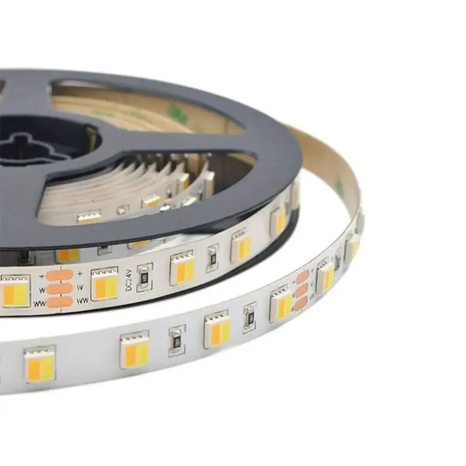 ⁨Taśma LED V-TAC SMD2835 60LED 24V CCT 3w1 VT-2835 120 3000K-6500K 1550lm⁩ w sklepie Wasserman.eu