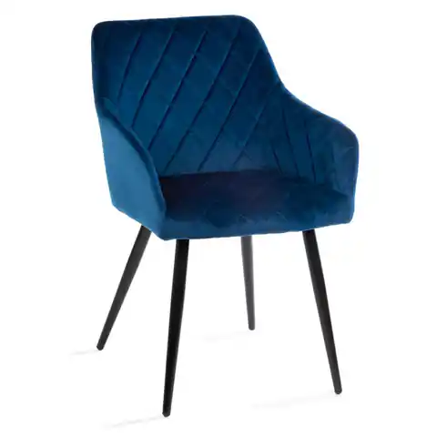 ⁨Chair Rico Black Dark Blue⁩ at Wasserman.eu