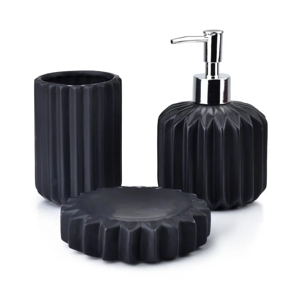 ⁨Bathroom set Ferra Black⁩ at Wasserman.eu