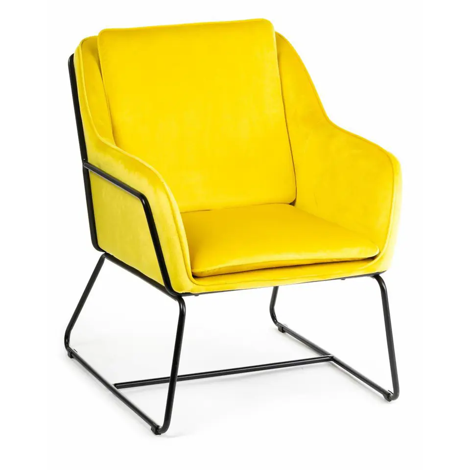 Armchair Stella Black Yellow at Wasserman.eu