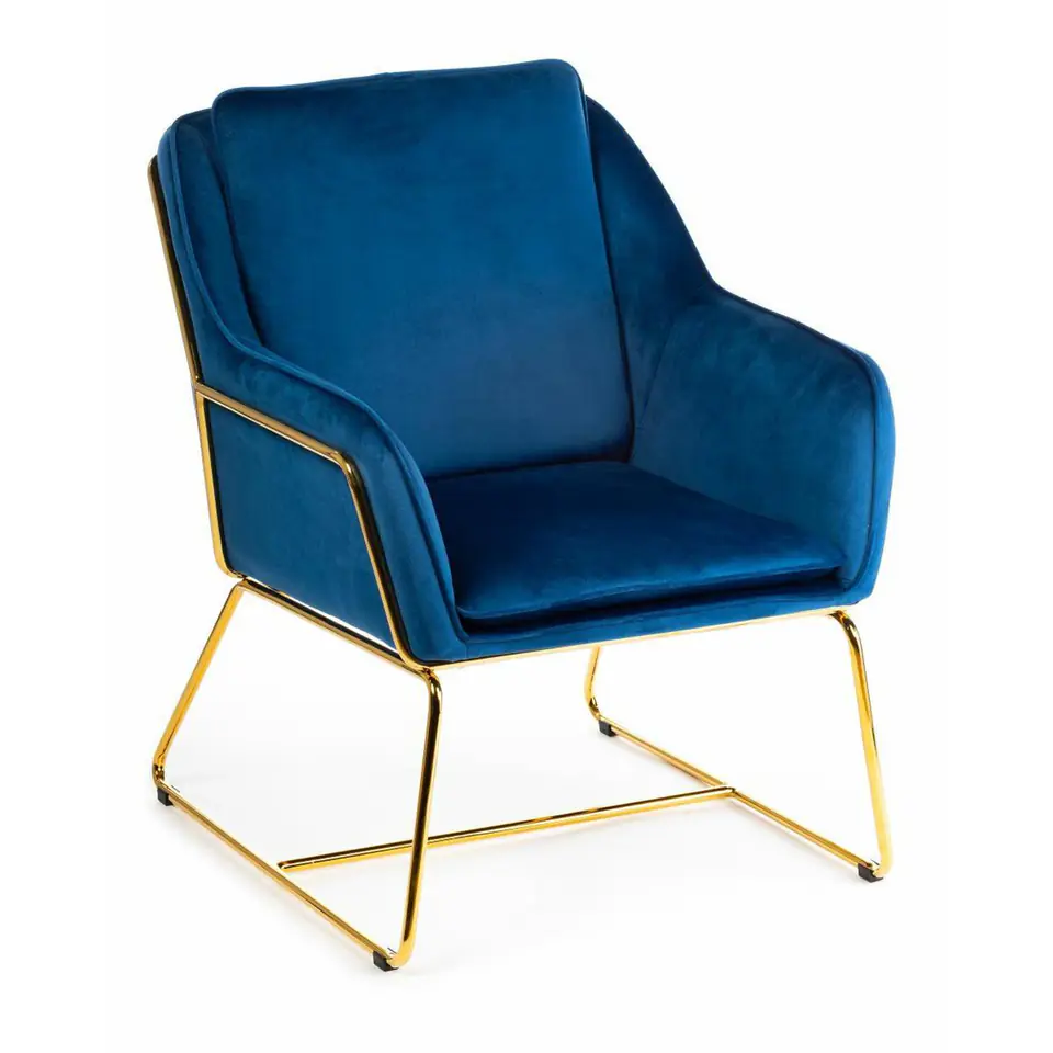 Armchair Stella Gold Blue at Wasserman.eu