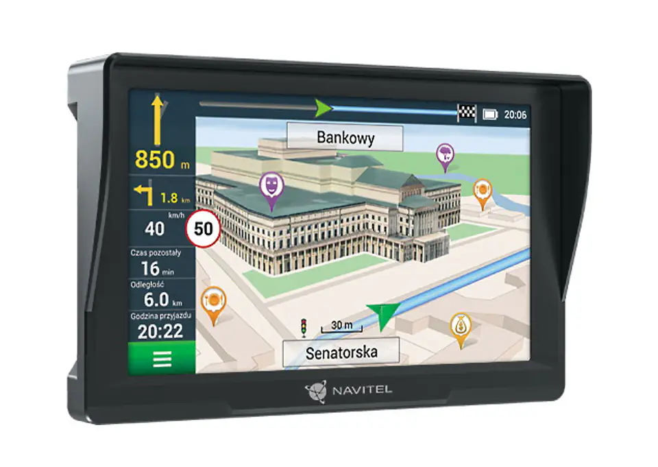 ⁨Navitel E777 Truck navigator Fixed 17.8 cm (7") Touchscreen Black⁩ at Wasserman.eu