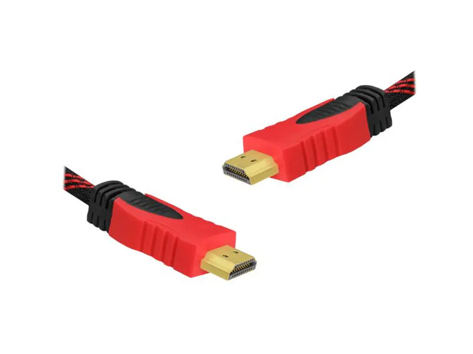 ⁨PS HDMI to HDMI cable 1,5m v1.4 red foil (1LM)⁩ at Wasserman.eu