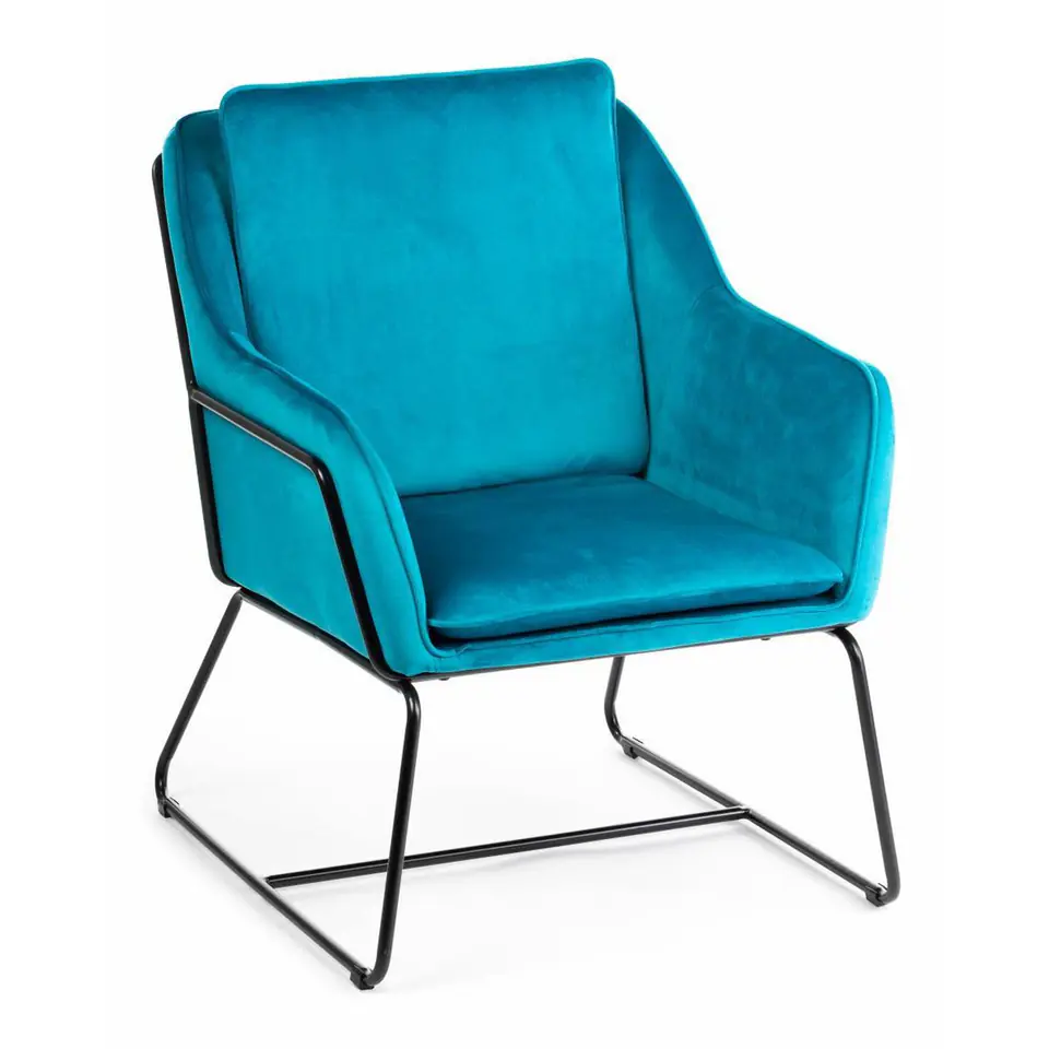 Armchair Stella Black Turquoise at Wasserman.eu