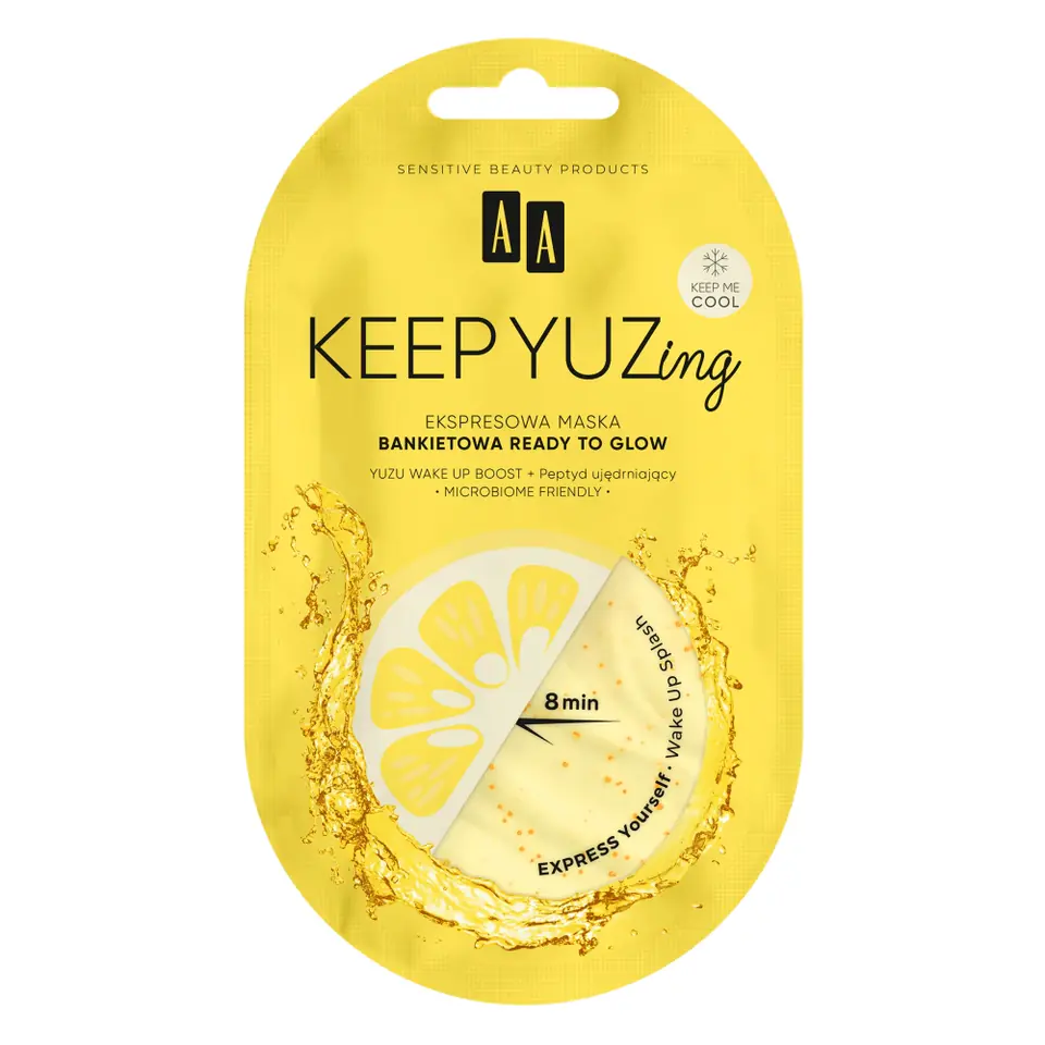 ⁨AA Keep Yuzing ekspresowa maska bankietowa ready to glow 7ml⁩ w sklepie Wasserman.eu