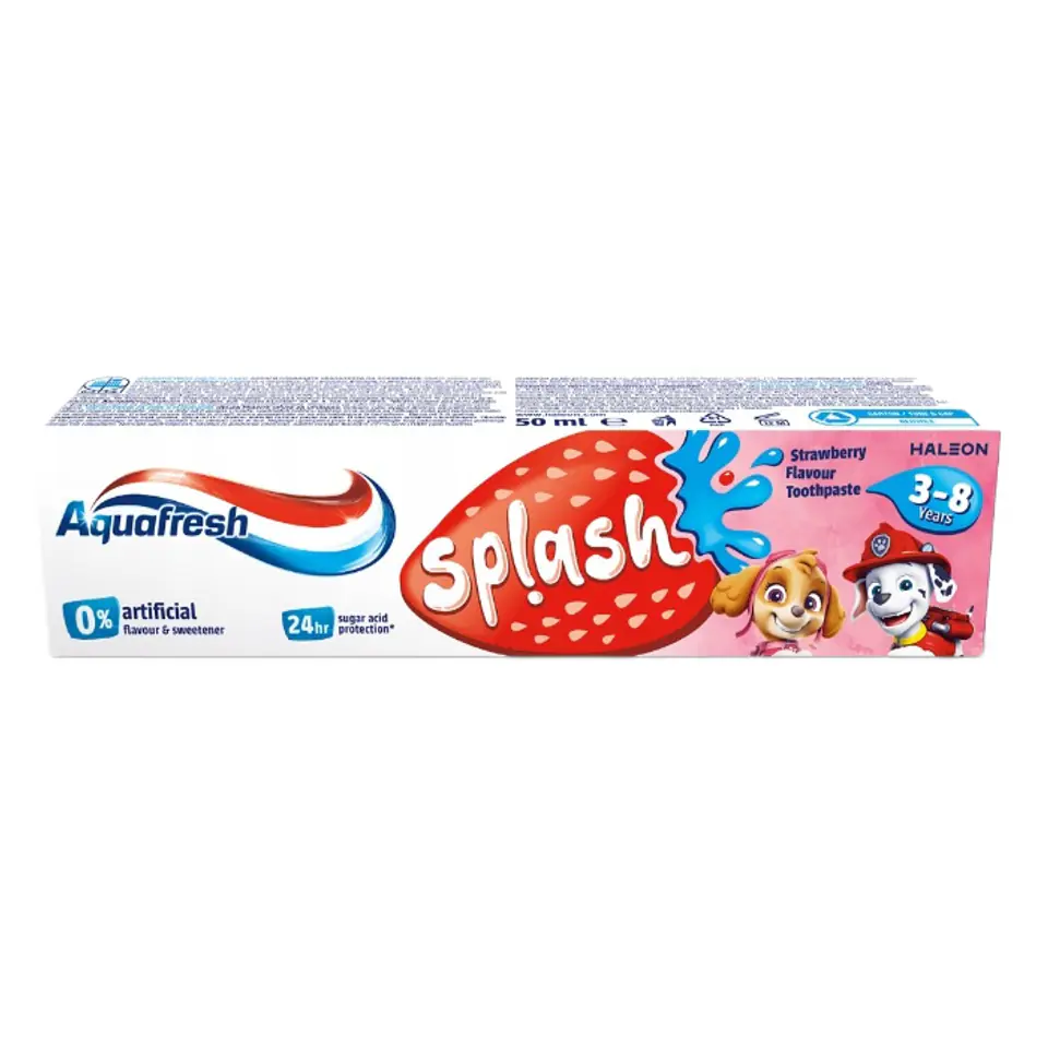 ⁨Aquafresh Splash pasta do zębów dla dzieci 3-8 lat 50ml⁩ w sklepie Wasserman.eu