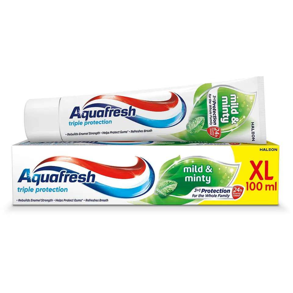 ⁨Aquafresh Triple Protection Mild  Minty pasta do zębów 100ml⁩ w sklepie Wasserman.eu