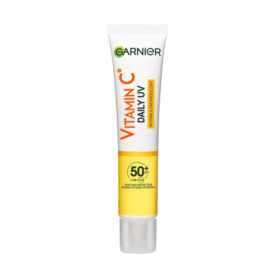 ⁨Garnier Vitamin C rozświetlający fluid na dzień z filtrem SPF50+ Niewidoczny 40ml⁩ w sklepie Wasserman.eu