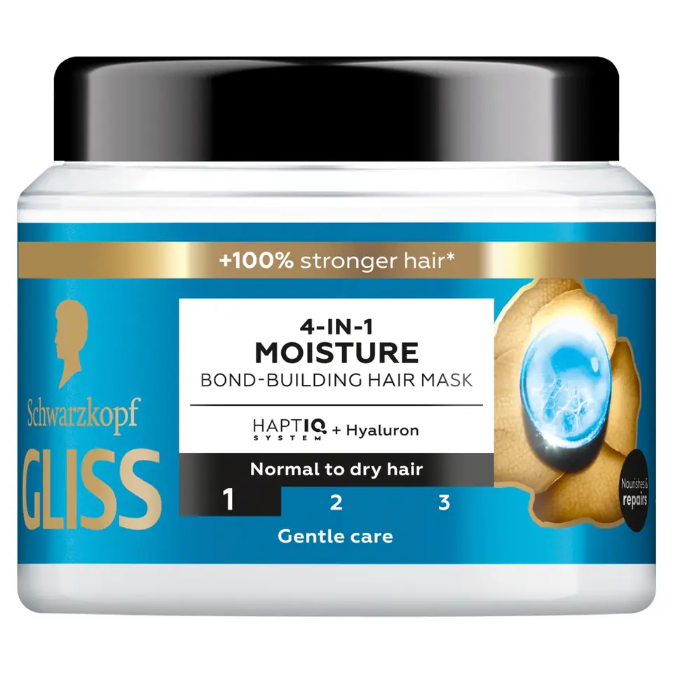 ⁨Gliss 4-in-1 Moisture maska wzmacniająca 400ml⁩ w sklepie Wasserman.eu