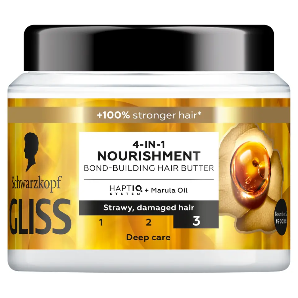 ⁨Gliss 4-in-1 Nourishment odżywcze masło 400ml⁩ w sklepie Wasserman.eu