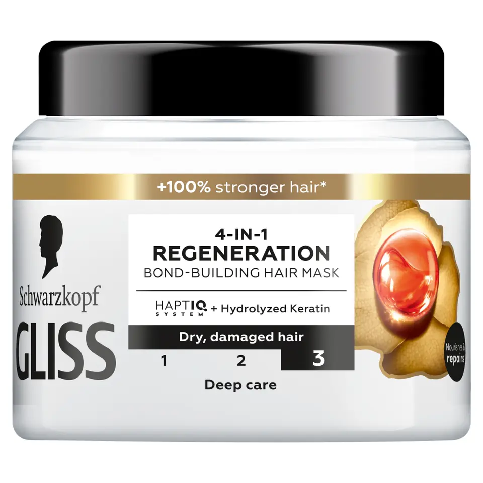 ⁨Gliss 4-in-1 Regeneration regenerująca maska 400ml⁩ w sklepie Wasserman.eu