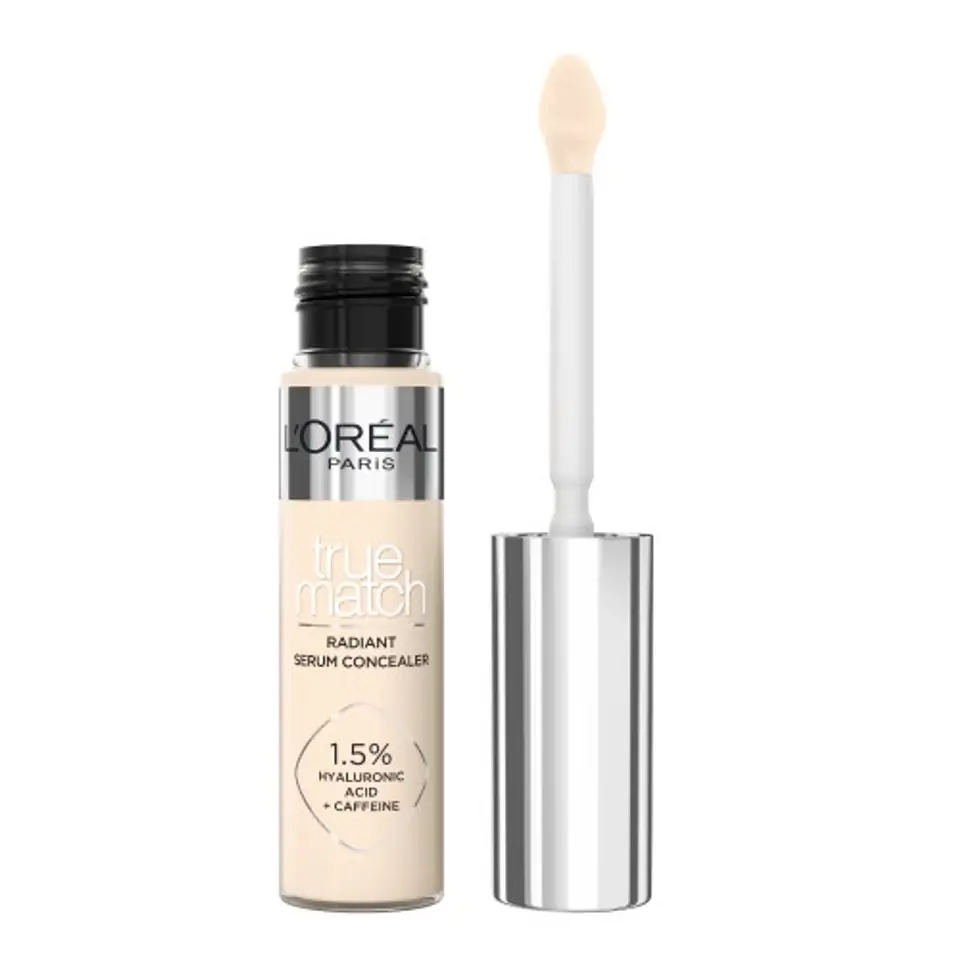 ⁨L'Oreal Paris True Match Radiant Serum Concealer rozświetlający korektor pielęgnujący 1N 4.7ml⁩ w sklepie Wasserman.eu