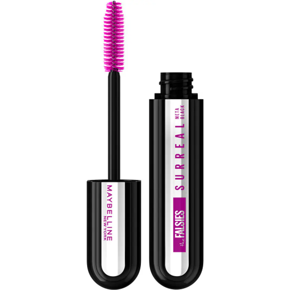 ⁨Maybelline The Falsies Surreal Mascara pogrubiająco-wydłużający tusz do rzęs Meta Black 10ml⁩ w sklepie Wasserman.eu