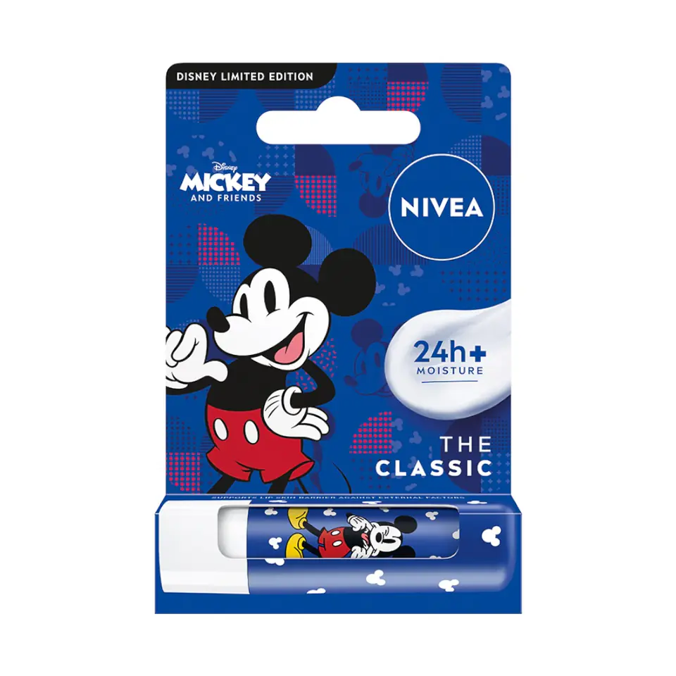 ⁨Nivea Mickey Mouse Disney Edition pielęgnująca pomadka do ust 4.8g⁩ w sklepie Wasserman.eu