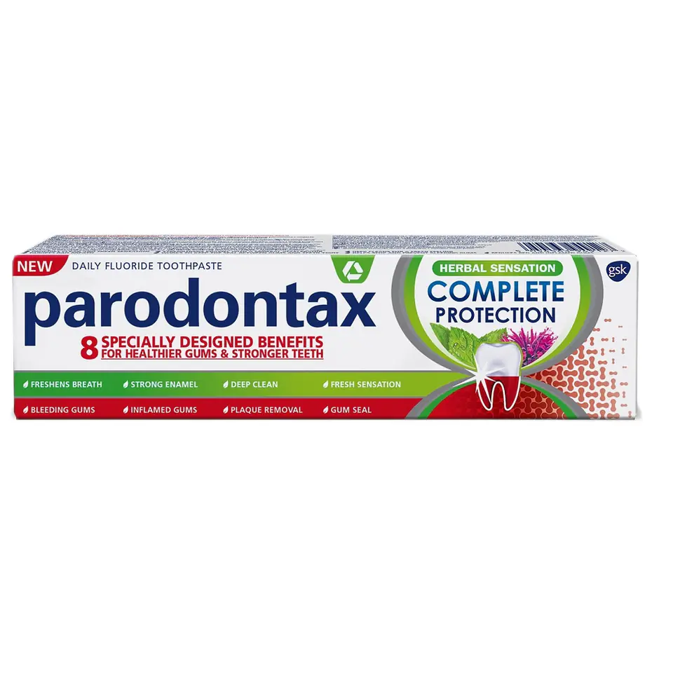 ⁨Parodontax Complete Protection Herbal pasta do zębów 75ml⁩ w sklepie Wasserman.eu