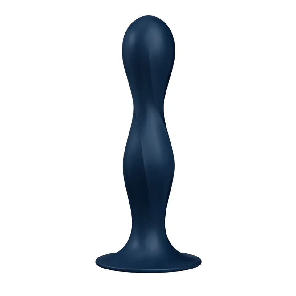 ⁨Satisfyer Double Ball-R dildo z kulkami gejszy Dark Blue⁩ w sklepie Wasserman.eu