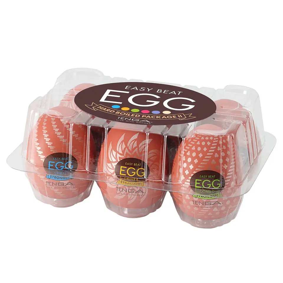 TENGA Easy Beat Egg Hard Boiled Package II zestaw 6 jednorazowych masturbatorów w kształcie jajka w sklepie Wasserman.eu