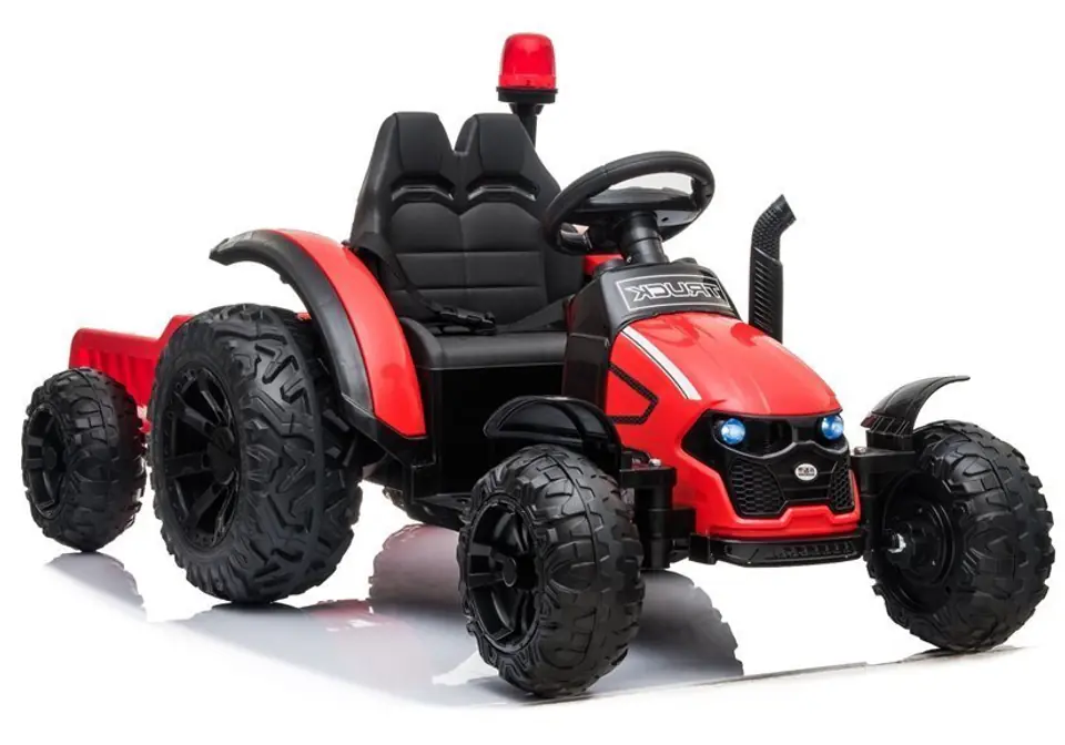 ⁨Traktor na akumulator z Przyczepą HZB-200 Czerwony⁩ w sklepie Wasserman.eu