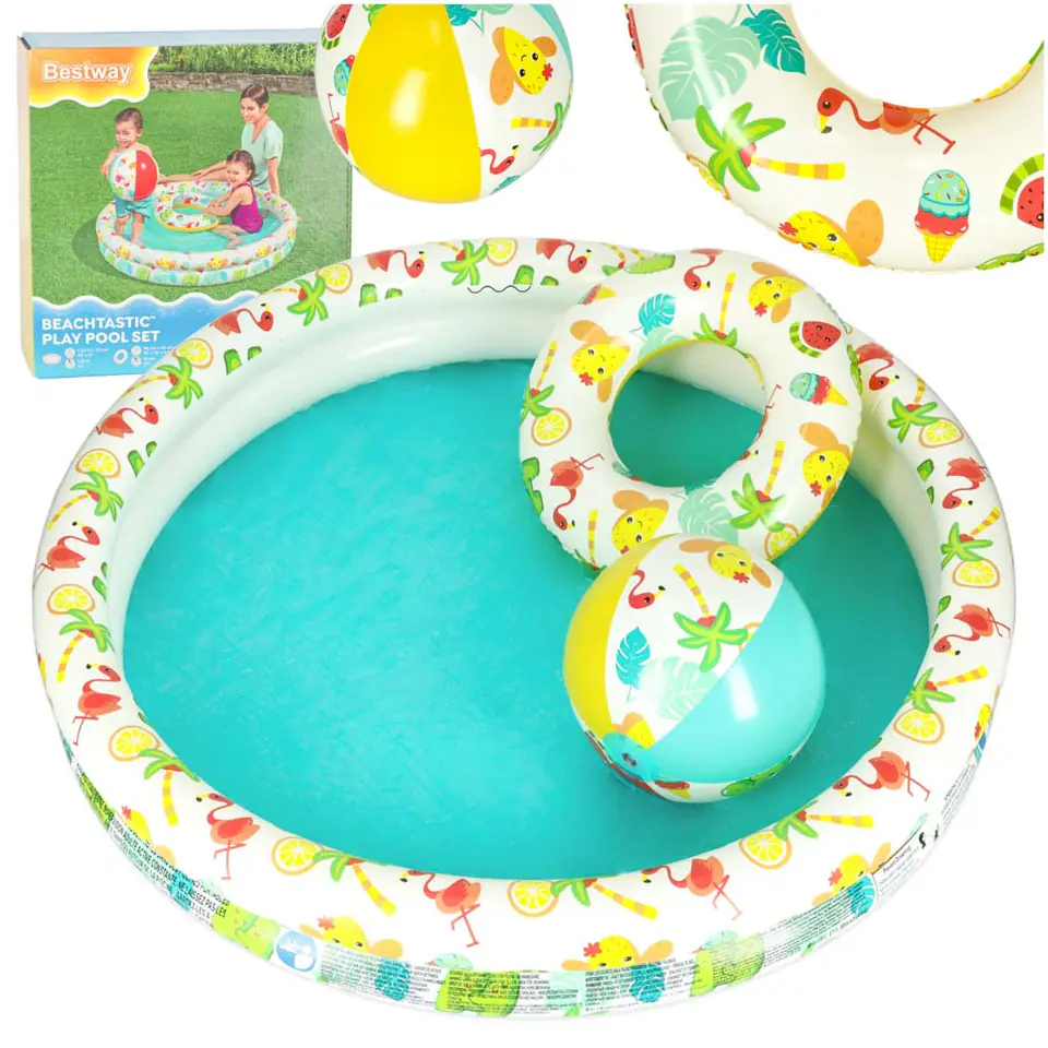 BESTWAY 51124 Pool ball wheel paddling pool 122cm at Wasserman.eu