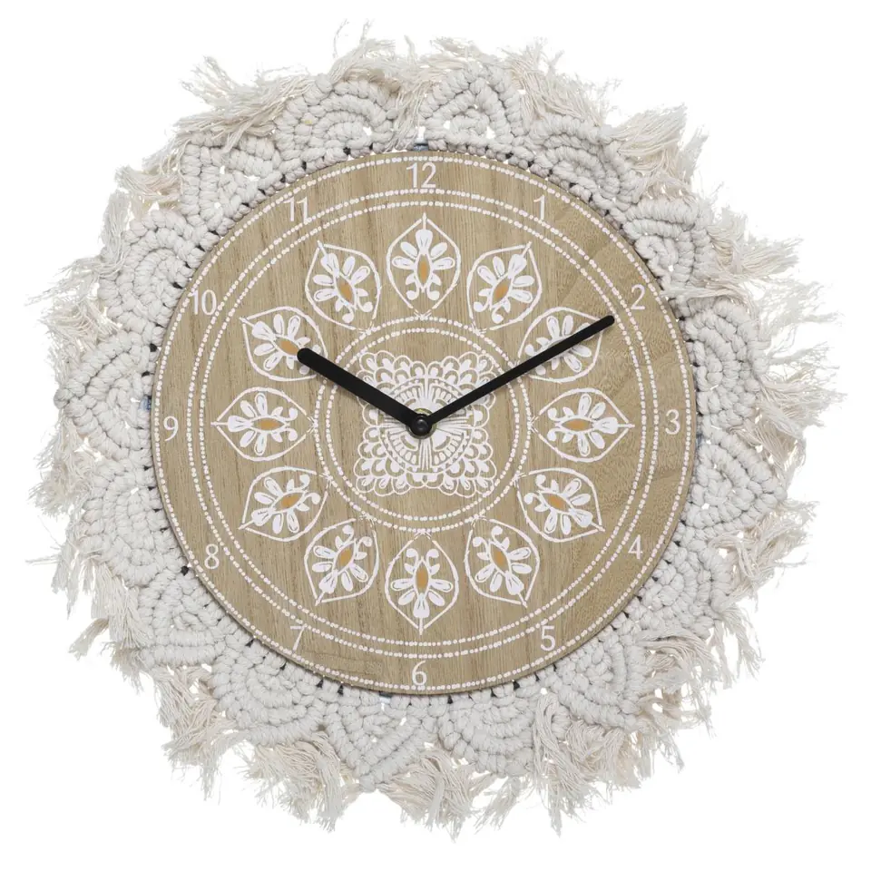 ⁨Zegar ścienny Macrame 38 cm⁩ w sklepie Wasserman.eu