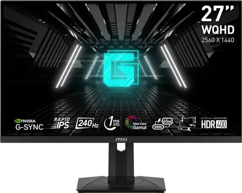 ⁨Monitor MSI S7826449 (27" /240Hz /2560 x 1440 /Czarny)⁩ w sklepie Wasserman.eu