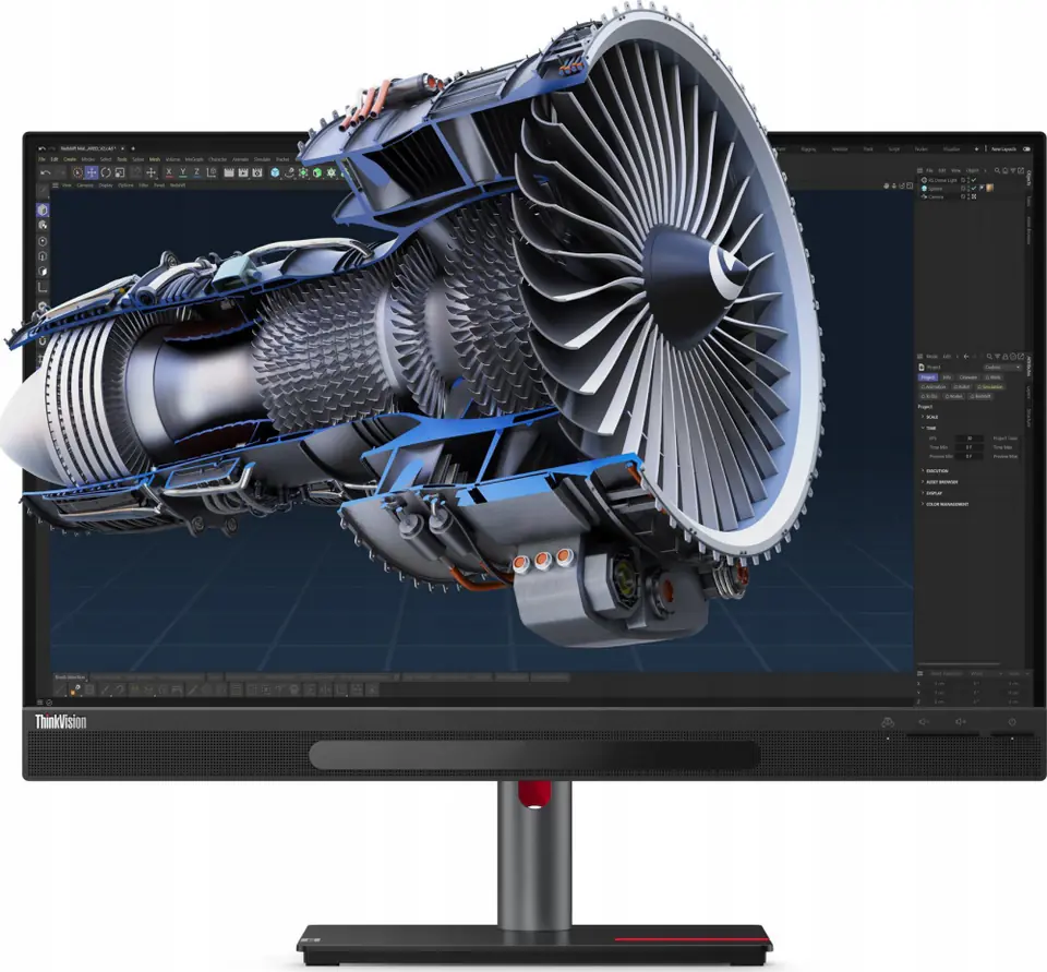 ⁨Monitor LENOVO 63F1UAT3EU (27" /IPS /60Hz /3840 x 2160 /Czarny)⁩ w sklepie Wasserman.eu