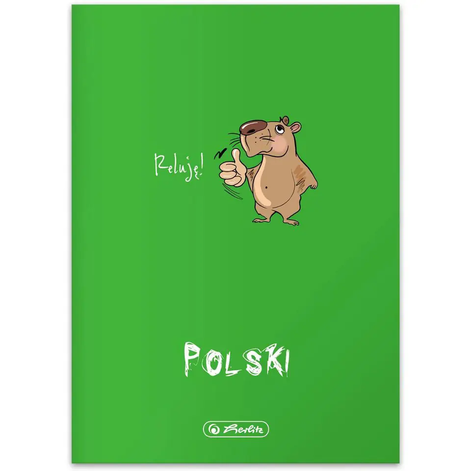 ⁨Zeszyt szkolny A5 60 kartek w linie 70g JĘZYK POLSKI 9500004 HERLITZ⁩ w sklepie Wasserman.eu