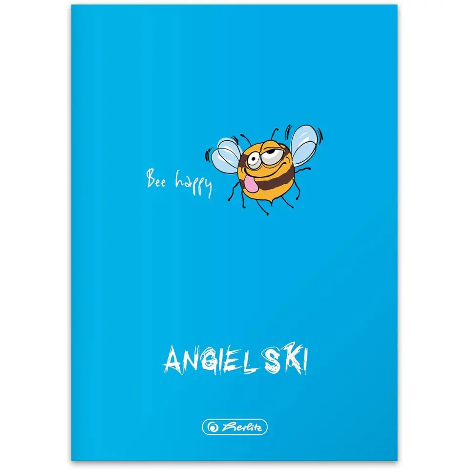 ⁨Zeszyt szkolny przedmiotowy A5 60 kartek w kratkę 70g JĘZYK ANGIELSKI 9500028 HERLITZ⁩ w sklepie Wasserman.eu