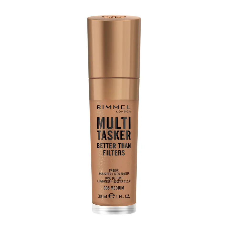 ⁨RIMMEL Multi Tasker Wielozadaniowa baza pod makijaż + korektor 005 MEDIUM 30 ml⁩ w sklepie Wasserman.eu