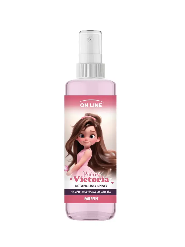 ⁨ON LINE KIDS Princess Victoria Spray do rozczesywania włosów - Muffin 200 ml⁩ w sklepie Wasserman.eu